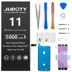 JUBOTY 5000mAh Battery for iPhone 11, Li-ion New Upgraded High Capacity Battery Replacement for iPhone 11 Model A2111 A2221 A2223 with Professional Repair Tool Kit