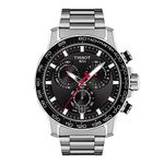 Tissot Mens Supersport Chrono Stainless Steel Casual Analog Watch, Grey, Sport, Luxury Sport