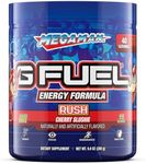 G Fuel Mega Man Rush Energy Powder, Sugar Free, Clean Caffeine Focus Supplement, Water Mix, Cherry Slushie Flavor, Focus Amino, Vitamin + Antioxidents Blend - 9.9 oz (40 Servings)