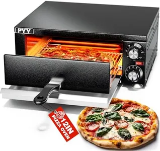 PYY Electric Pizza Oven Indoor Countertop Pizza Oven Commercial Pizza Maker Machine for Home with Timer Stainless Steel Pizza Cooker
