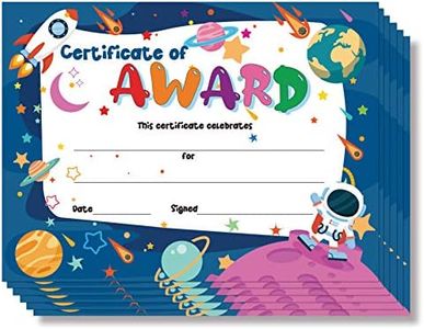 Lesnala 50 PCS Printable Certificate of Award for Children,Teachers and Students, Parents and Children, End of Semester, Back to School,Home Study Supplies (8.3 x 11 Inches)