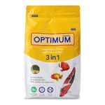 Foodie Puppies Optimum 3 in 1 Premium Formula Fish Food for Carp, Goldfish, and Cichlid Spirulina 6% Floating Type Small Pellet - 800gm with Free Key Ring