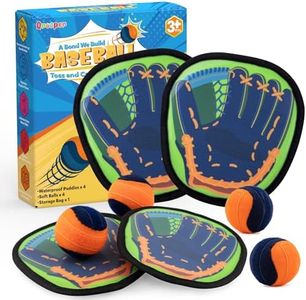 Qrooper Toss and Catch Ball Game Kids Toys for 3 4 5 6 7 8 Year Old Boys Girls Birthday Gift, Outdoor Games Camping Yard Play Outside Beach Pool Toys for Kids Ages 4-8 8-12 Toddler Baseball Glove