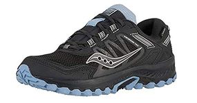 Saucony Women's Versafoam Excursion Tr13 Road Running Shoe, Black/Light Blue, 8.5 M US