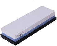 NUZAMAS Premium Knife Sharpening Stone 2 Side Grit 1000/6000 Whetstone Kitchen-Knife Sharpener Waterstone Non-Slip Base