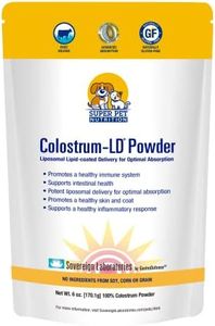 Veterinarian Approved Super Pet Nutrition - for Dogs and Cats - Liposomal Bovine Colostrum, Rich in Immunoglobulins (25%+), Support for Immune and Digestive Systems, Allergies (6 Ounces)