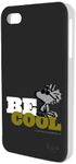 Snoopy Hard Shell Case for iPhone 4 & iPhone 4S, Woodstock Be Cool Black