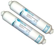 2X Waer Filter Man Fridge Water Filter Cartridge Compatible with Rangemaster SXS Series refrigerators