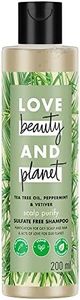 Love Beauty & Planet Tea Tree|| Peppermint & Vetiver Sulfate Free Purifying Shampoo|| No Parabens|| No Dyes|| 200ml
