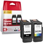 INKYEAH 540 and 541 Ink Cartridges XL, PG-540 / CL-541 XL Ink Replacement for Canon Ink Cartridges 540 and 541, Printer Ink 540 541 XL for PIXMA TS5150 TS5151 MX475 MG3650s MG3600 MG3650 MG4250 MG3200