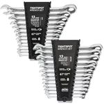 Jaeger 26pc in/MM TIGHTSPOT Ratcheting Wrench Set - Master Set with Inch & Metric Ratchet Speed Wrenches and A Quick Access Wrench Organizer - Our Standard in Combination Wrench Sets from Gear to tip