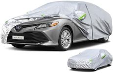 KouKou 6 Layers Car Cover Waterproof All Weather for Automobiles, Fit Sedan Toyota Camry, Honda Accord, Avalon, Civic, Nissan Altima, Maxima, Audi a4, a5, Tesla Model 3 etc.(193 X72 X59)