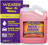 Wizards Mist-N-Shine Professional Detailer - Multi-Use Glass Cleaner for Vehicles - Adds Gloss to Paint, Chrome and Glass - 1 Gallon Refill for Spray Bottle - Made in USA
