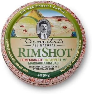 Demitri's RimShot Margarita Salt Rimmers – Made W/Hawaiian Sea Salt - Rimmer for Cocktails - Blend of Pineapple, Pomegranate & Lime - Margarita Salt - Ideal for Parties - 4oz (Pack of 1)