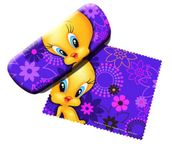 Looney Tunes Tweety Bird Eyeglass Case and Cleaner