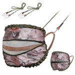 Vataim Hunting Tree Saddle - Hammock Lightweight Hunting Saddle with Double Layer Seat 28"×16" Holds Up to 300 Lbs, Adjustable Saddle Hunting with Heavy-Duty Buckles, Invisible Camo