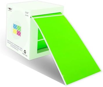 PARLAIM 3 X 5 Inch Rectangle Adhesive Color Coding Stickers,Square Inventory Stickers -250 Per Dispenser Box (Fluorescent Green)