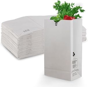 MT Products White Bread Bags 12 lb. - Disposable Paper Bags (Pack of 500) - Made in the USA