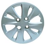 Panewaj Unbreakable Silver 13" inch compatialble for New i-10 (Model Year : 2011-13) Bolt Fitted Wheel Cover/Hubcaps, Set of 4 Piece