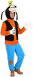 Adult Deluxe Goofy Halloween Costume for Men | Disney Character Outfit | Halloween Costume for Disney Fans X-Large Orange