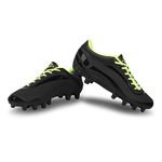 Nivia AIRSTRIKE Football Shoes for Kids. (Black) UK-10