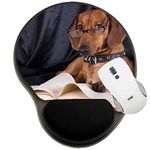 MSD Mousepad Wrist Rest Protected Mouse Pads, Mat with Wrist Support, Image ID: 10142599 Puppy Purebred Dachshund