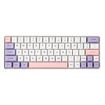 EPOMAKER EP64 60% RGB Hot Swappable 2.4GHz/Bluetooth 5.0/USB-C Wired Mechanical Gaming Keyboard with Programmable Software, NKRO, Dye Sublimation PBT Keycap for Mac/Win/Gamers (Wisteria Linear Switch)