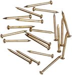 OMOTOOL Hardware Nail Assortment Kit (300pcs), Brass Plated Nails for Hanging Pictures (20MM)