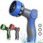 Hose Nozzle 10 Adjustable Patterns Garden Hose Nozzle Premium High Pressure Water Hose Nozzle with Thumb Control Design Hose Sprayer Nozzle for Garden & Lawns Watering, Cleaning, Pets & Car Washing