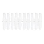 Plastic Barb Fitting, 10Pcs Plastic Hose Barb Fitting Straight Equal Barbed Splicer Mender Tubing Pipe Joint Union Adapter for Air, Hose Pipe Fitting (6-6mm Straight Through)