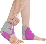 2 Pack Kids Child Adjustable Nonslip Ankle Tendon Compression Brace Sports Dance Foot Support Stabilizer Wraps Protector Guard for Injury Prevention & Protection for Sprains, Sore or Weak Ankles