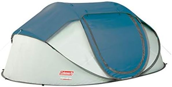 Coleman Tente Pop Up Galiano 4, Tente Automatique 4 Places, Tente Instantanée, Installation Rapide, 100% Imperméable