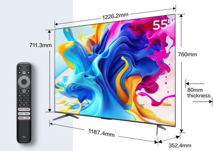 TCL 55" QLED 4K Ultra HD Android Smart TV – Dolby Atmos, Voice Control