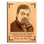 Amazing Gifts Gift for Boss in Office Male/Female - Personalized Engraved Wooden Photo Plaques (8x6) Rectangular, Tabletop