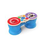 Baby Einstein Upbeat Tunes Magic Touch Wooden Drums​ & Bongo Musical Cause and Effect Toy, Age 6 Months and up