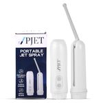 PJET Silicone Portable Jet Spray For Toilet | Travel Bidet Spray For Travel Essentials For Family | Foldable Handheld Personal Electric Bidet Spray For Toilet For Personal Hygiene & Cleaning (White)