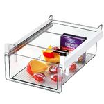 vacane Upgradation Refrigerator Drawers XL,Fridge Drawer With Handle Pull Out Fridge Bins Organizer, Extra-Long/Stretch 19.5",Extra-Deep Storage Cheese, Deli Meat, Drinks, Fruit, Vegetable