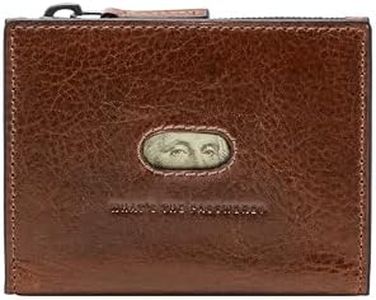 Fossil Men's Andrew Leather Zip Card Case Wallet, Cognac, (Model: ML4394222)