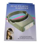 Lucky Store Head Mount Magnifier Optivisor Jewelers Magnifying Glasses 1.5X 2X 2.5X 3.5X Optical Headset Magnifying Visor Reading Magnifier Jeweler Loupe Close Work Magnifier