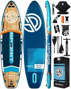 SPORIT 11'6×35" Super Wide Inflatable Stand Up Paddle Board with Seat, Ultra Stable SUP Board for Adults, 450lb Capacity with Dual Blade Paddle, Shoulder Strap, 100L Backpack, Safety Leash