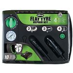 Slime 50129 Flat Tyre Puncture Emergency Kit, Includes Sealant and Tyre Inflator Pump, Suitable for Cars and Other Highway Vehicles, 10 Min Fix, black