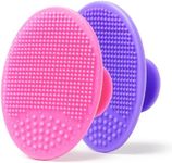 Plum Beauty Silicone Face Scrubber and Facial Cleansing Brush for Clear Skin, Multifunctional Face Washing Tool with Exfoliator Brushes and Cleanser Brush for Effective Exfoliating Scrub, Daily Care