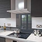 Glass Splashbacks Anthracite Grey - Made by Premier Range in 65cm Wide x 100cm High