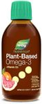 Nature's Way NutraVege+D Plant-based Omega-3, Vegan Vitamin D Supplement, Vegetarian, EPA + DHA from Algal Oil, Grapefruit Tangerine, 200 mL Liquid