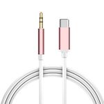 YCTech Aux to USB C Cable in Car, USB C to Aux Cable for Samsung Galaxy S24 S23 S22 S21 Ultra S20 FE, iPhone 16 15 Pro Max Plus, USC C to 3.5mm Jack Audio Cable for Headphones/Car Stereo/Speaker