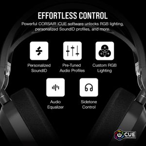 Corsair HS80 MAX Wireless Gaming Headset – Steel Grey