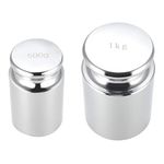 uxcell Gram Calibration Weight 500g/1000g M1 Precision Chrome Plated Steel for Digital Balance Scales 2 Pcs