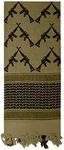 Rothco Crossed Rifles Shemagh Tactical Scarf, Olive Drab