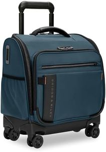 Briggs & Riley Cabin Spinner - Carry On Luggage for Travel, Suitcases with Wheels, Softside Rolling Bag for Men & Women, Fits Under Plane Seat, Telescoping Handle - ZDX Collection, Ocean