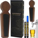 OUYOOLE Beer Tap Handle, 2 Pen with Tap Handle, Keg Tap Handle with Gift Wrapping for Kegerator, Homebrew and Bars